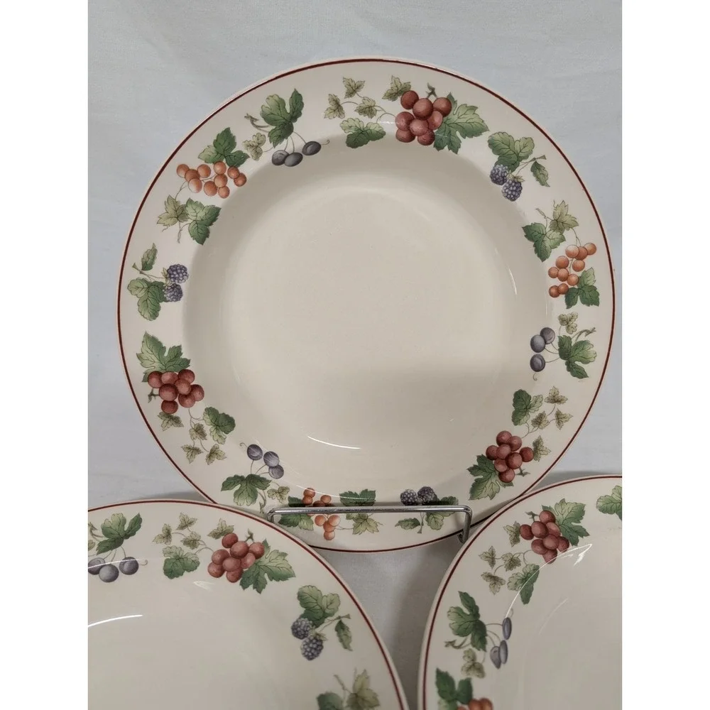 Wedgewood Queensware Provence Rimmed Soup bowls Set Of 3